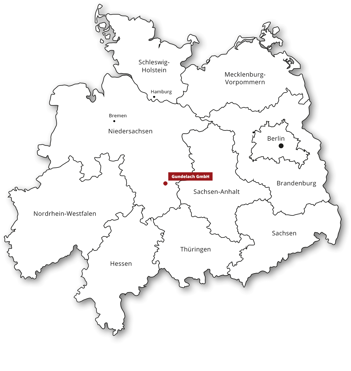 Gundelach GmbH Liefergebiet